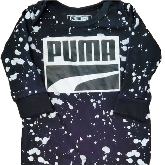 Infant PUMA One Piece Long Sleeve Footie Size 0-3 Months - Picture 1 of 5
